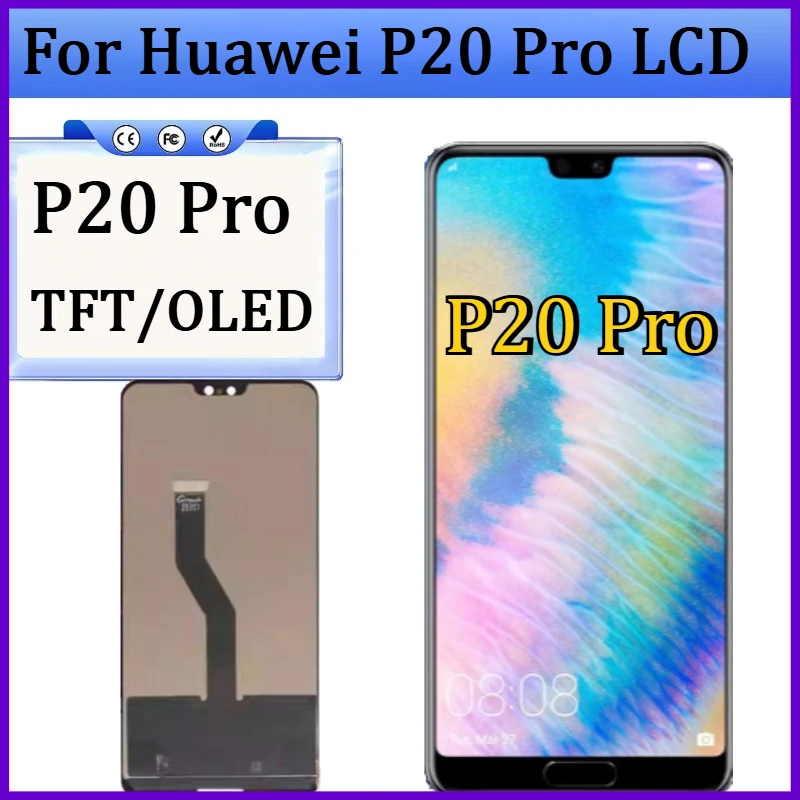 New TFT Screen for Huawei P20 Pro LCD Display Touch Screen Digitizer Assembly for Huawei P20 Pro Replacement