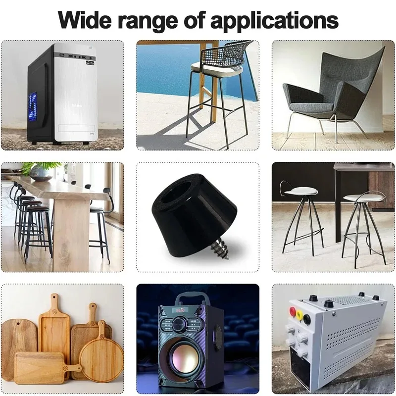 160/8PCS Rubber Foot Table Chair Leg Pad Board Cabinet Couch Cover Non-slip Floor Protectors Cap Home Desk Furniture Bumper Pads