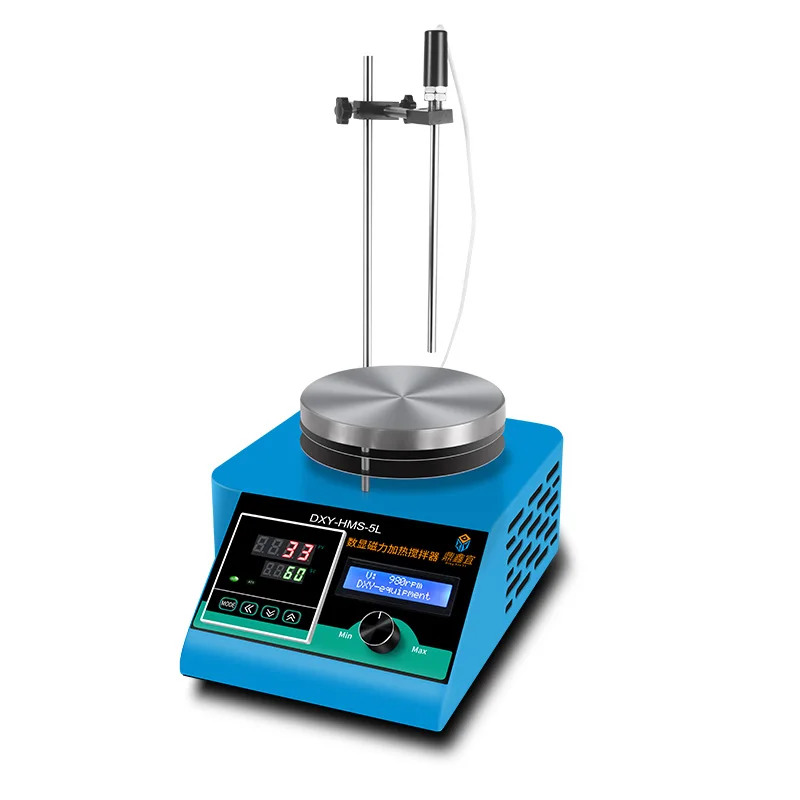 

Digital Lab Magnetic Stirrer with Stainess Steel Heating Plate with Individual Temperature controller 2L/5L Stirring