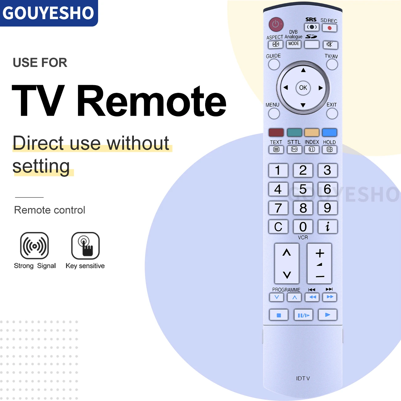 N2QAYB000027 For Panasonic IDTV TV Remote control TX-26LXD500 TH-50PV500 TH-32PV500 TH-32PV50