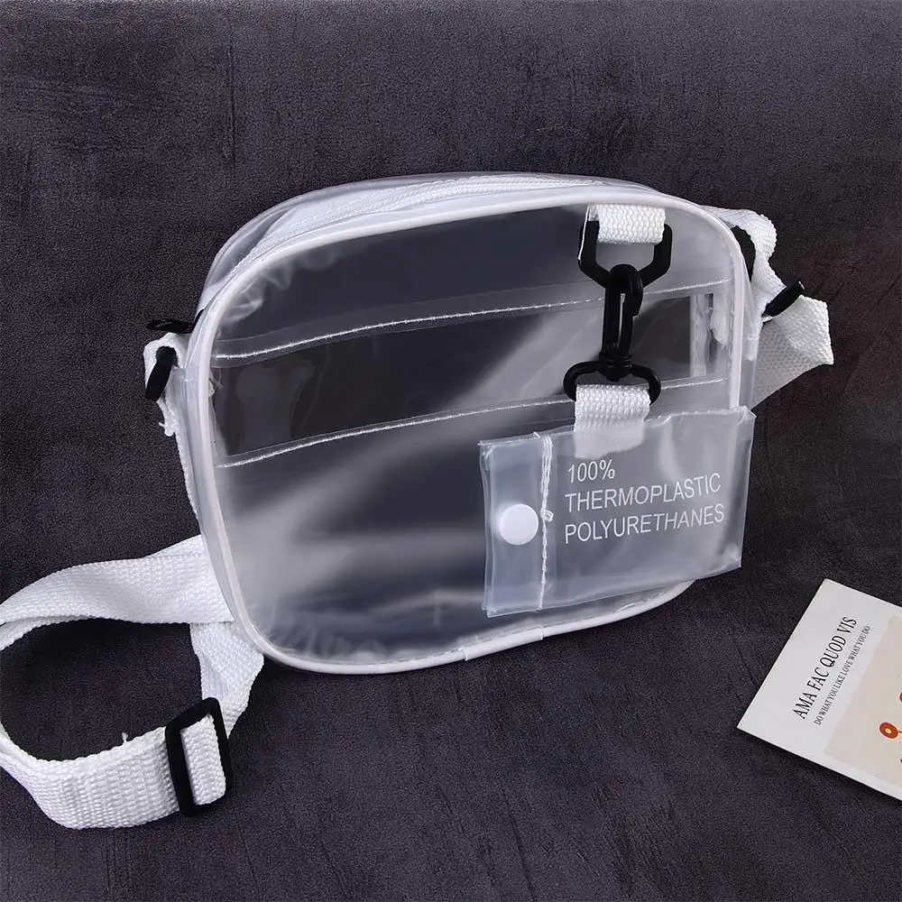 Sac à bandoulière transparent de style coréen pour femmes, sac à main à sangles, MSI, petits sacs pour téléphone, porte-monnaie, sac à dos initié