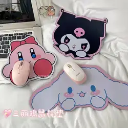 Cartoon Sanrio nieregularna podkładka pod mysz miękka antypoślizgowa podkładka pod mysz biurowa Kawaii Cinnamoroll Kuromi Kirby prosta zagęszczająca podkładka pod mysz