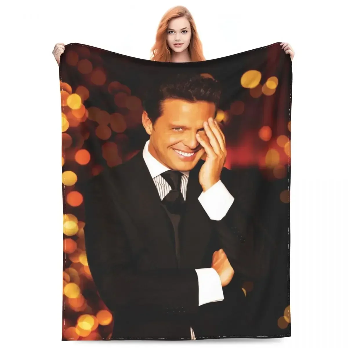 Manta de Terciopelo El Sol De México Luis Miguel, Cobija para Cama, Cómoda y Súper Cálida para el Dormitorio