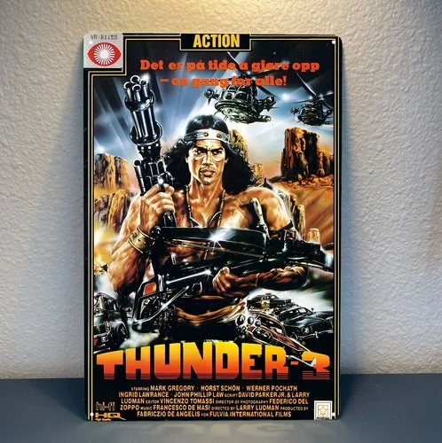 Thunder 2 Movie Metal Poster - Collectable Tin Sign Size: 20x30cm