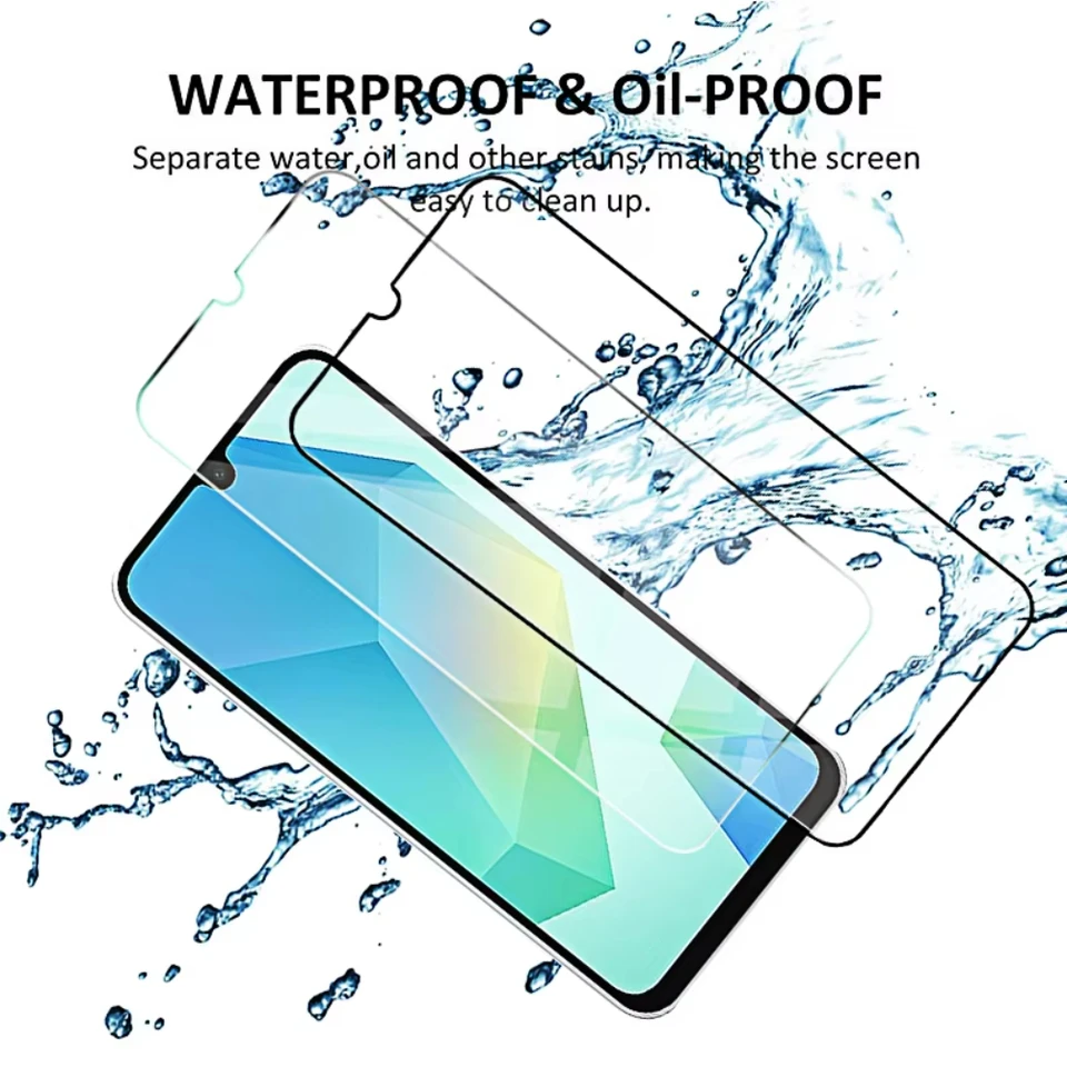 NNBILI 4 Piezas Vidrio Templado para Samsung Galaxy A16 4g 5g A06 Protectores de Pantalla Vidrio Protector Frontal HD A 06 16a Cubierta 4