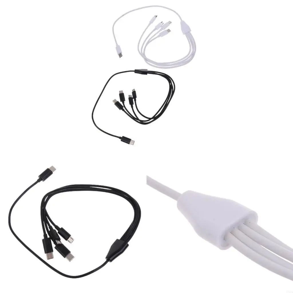 193A 4-in-1 USB C To Micro USB Type C Cable For Mobile Phone Multi Charging Wire
