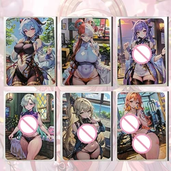 Goddess Story Hot and rolling A6 card Eula Yae Miko Hatsune Miku Ganyu Raiden Shogun ACG boy collection Birthday Christmas gift