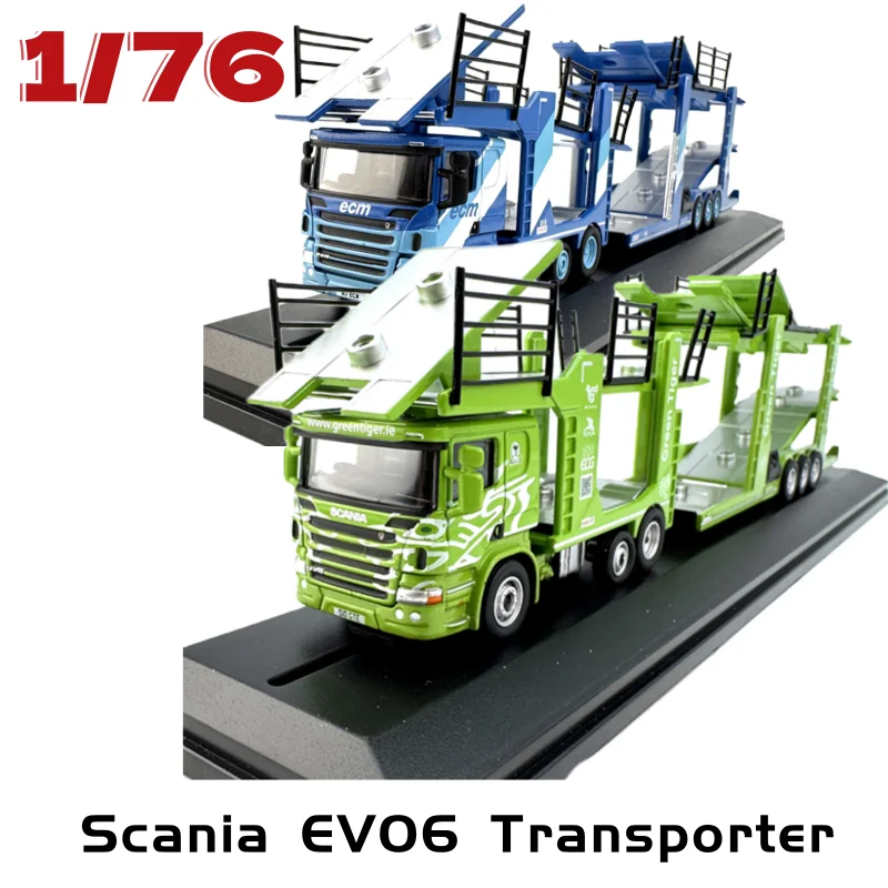 

OXFORD Diecast 1/76 Scale Scania Alloy Car Model Scania EVO6 Transporter Truck Trailer Model Toys for Boys Original Box