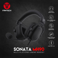 FANTECH SONATA MH90 Gaming Headphones Noise Canceling Microphone 3.5mm Headset With Detachable Mic For PC MAC Switch