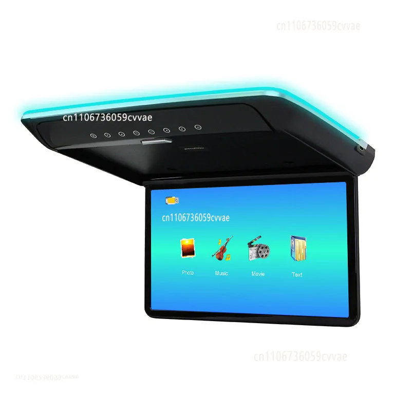 Mini GM Modified Car Ceiling Screen MP5 High Definition 1080P Monitor Input Mobile Phone Screen Projection