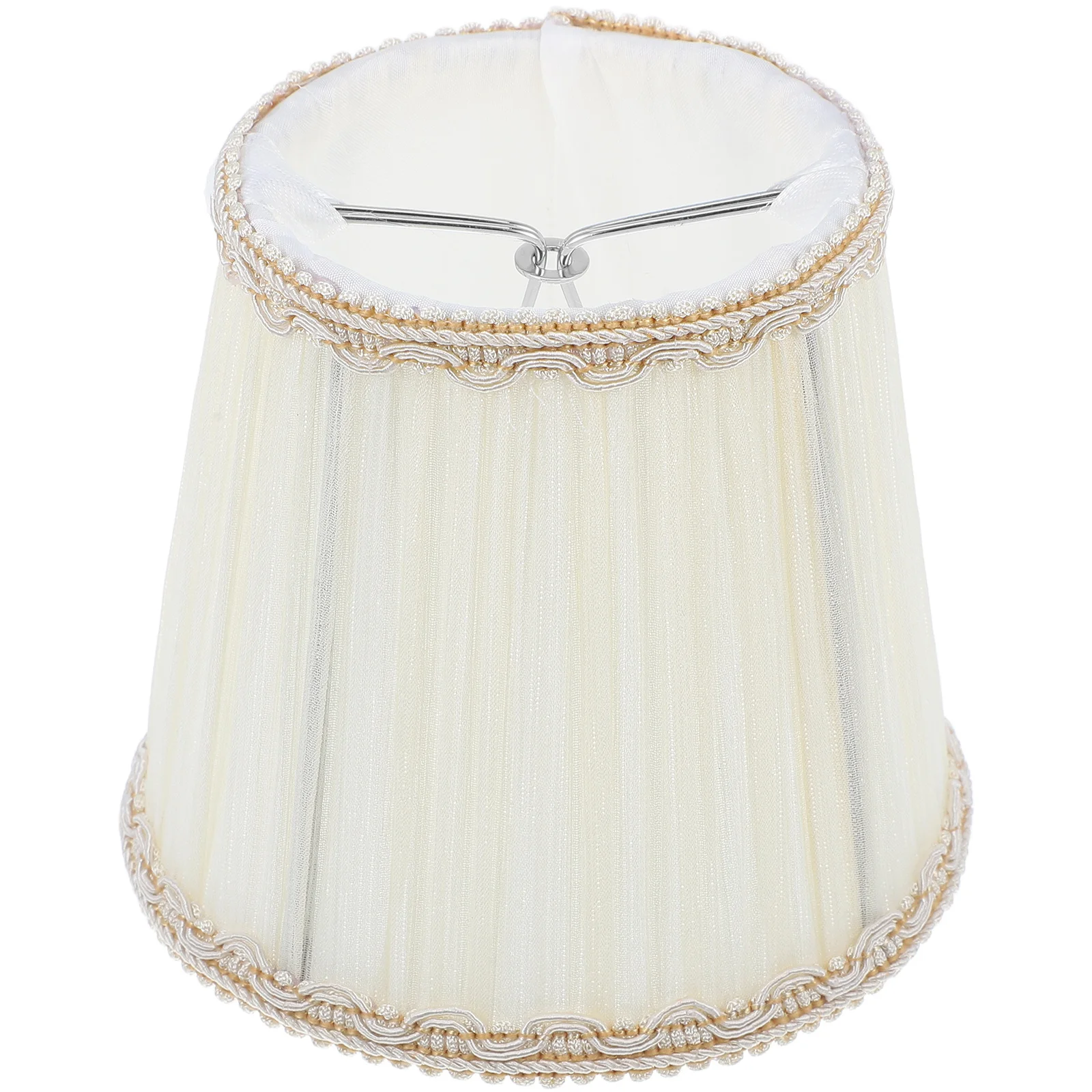 

Cloth Lamp Shade Clip-on Bulb Style Elegant Lampshade Replacement for Table Lamp Light Cover Small Lampshade