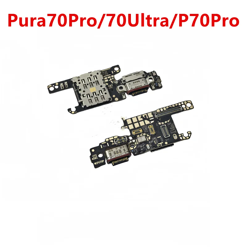 إصلاح لهواوي بورا 70 80 الترا P60 P70 P80 برو + زائد USB شحن ميناء قارئ بطاقات SIM التوصيل مجلس شاحن حوض الكابلات المرنة