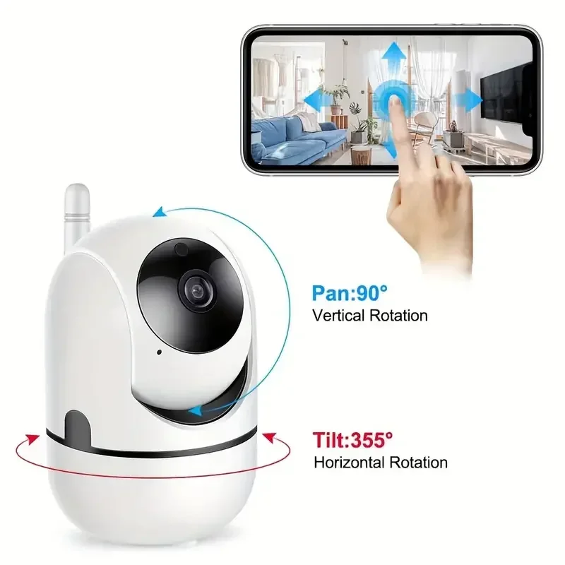 Imagem -02 - Sqcam-ip Câmera de Segurança Wi-fi 1080p Ptz hd Wi-fi Rastreamento Automático Baby Monitor Visão Noturna