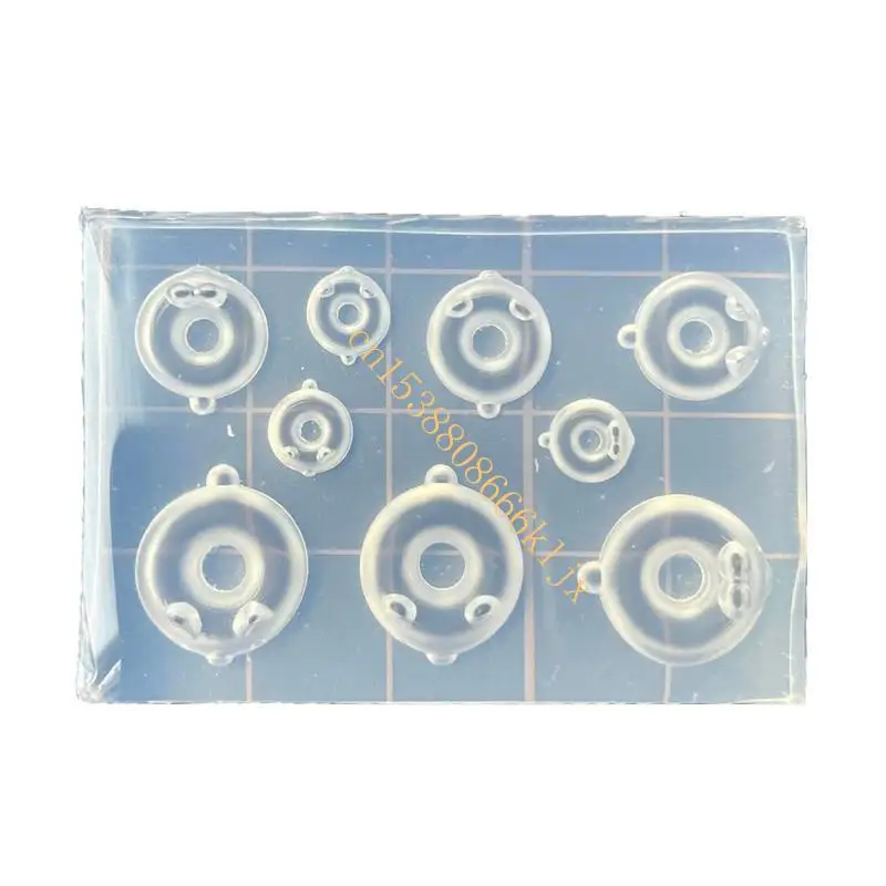 Molde silicona para pudines mini donas que hacen molde para hornear sin palo para bricolaje 066c