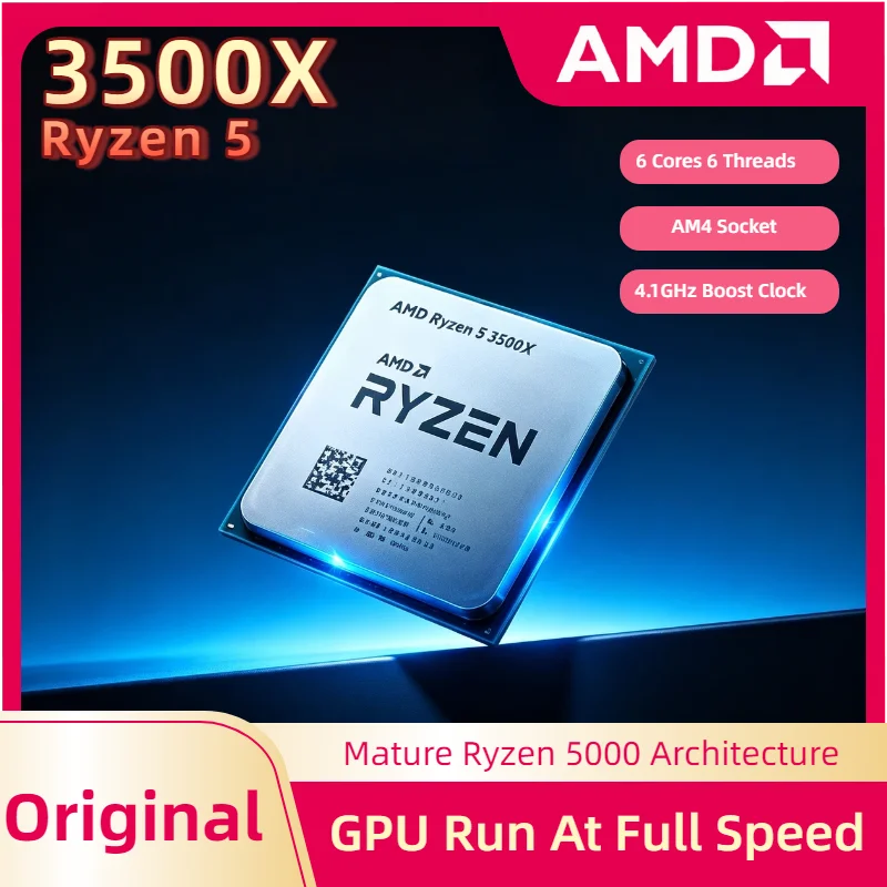 Procesador AMD Ryzen 5 3500X R5 3500X de 3.6GHz, Seis Núcleos, Seis Subprocesos, 7NM, 65W, L3 32M, Socket AM4, Sin Paquete, Pro Max Plus