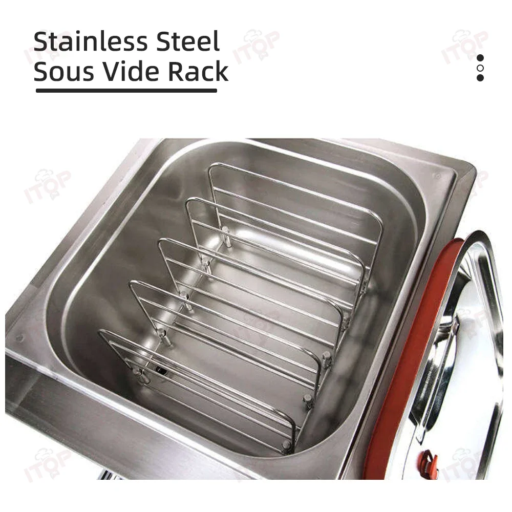 Коммерческая мультиварка Sous Vide на 13 л/20 л со стойками, термоциркуляторы 40–95 ℃   Таймер 0~99 часов