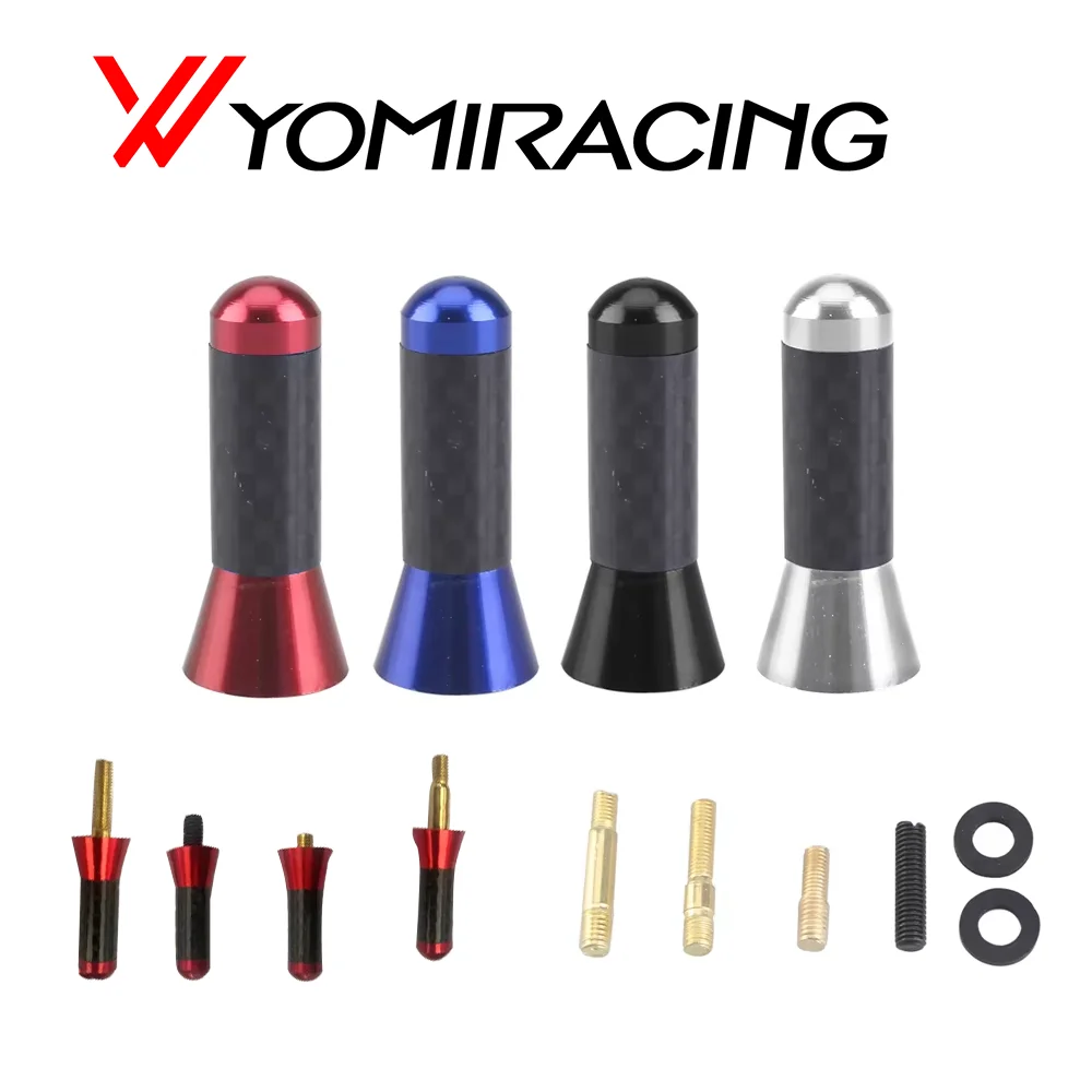 Car Roof Antenna Car Radio Aerial Antenna Accessories Styling Enhanced Signal Carbon Fiber Screw Metal 3.5cm Short Stubby Mast