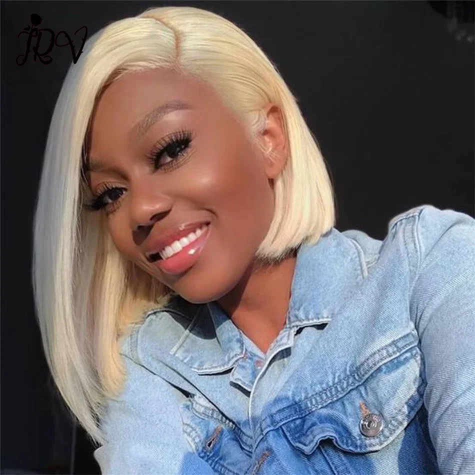 

Glueless Wigs 613 Blonde Loose Bob Wig Human Hair 5x5 HD Lace Closure Short 180% Density for Black Women