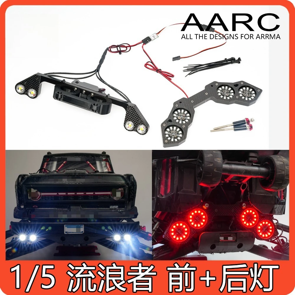 RC LED Front Rear Light Kit Customized Accessory 1/5 For ARRMA Outcast Simulation Lamp Replacement Hobby RC Truck Spare Parts