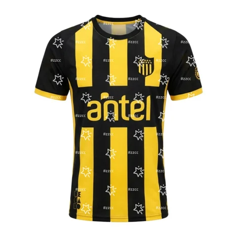 25-26 CA Peñarol Home football jersey Training set Summer Sports Quick Dry Men's T-Shirt Kid's Clothing Tee Woman ﻿   ﻿