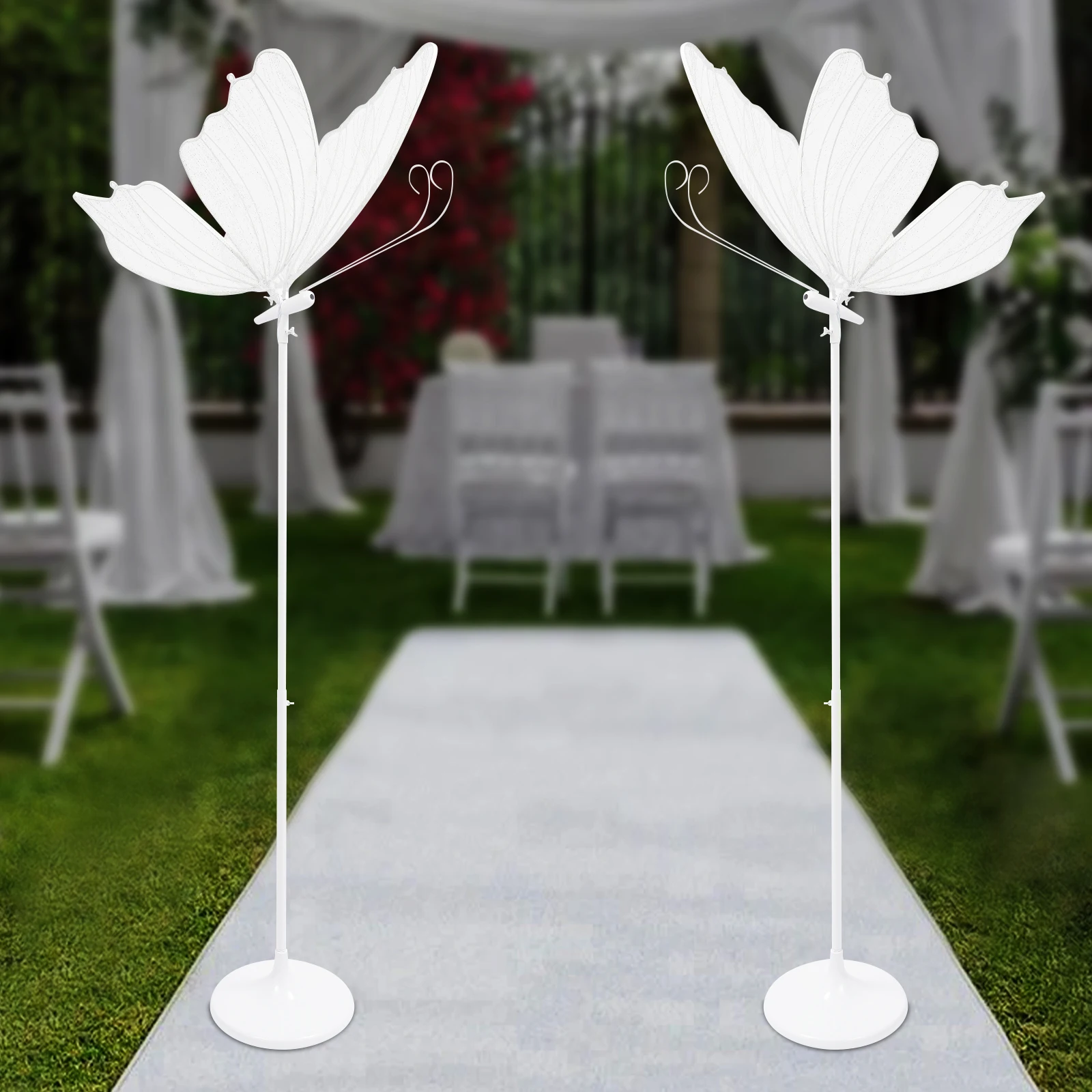 

Set of 2 Butterfly Wedding Lights LED Floor Lamp Romantic Hanging Wedding Butterfly Decoration Props for Wedding Christmas