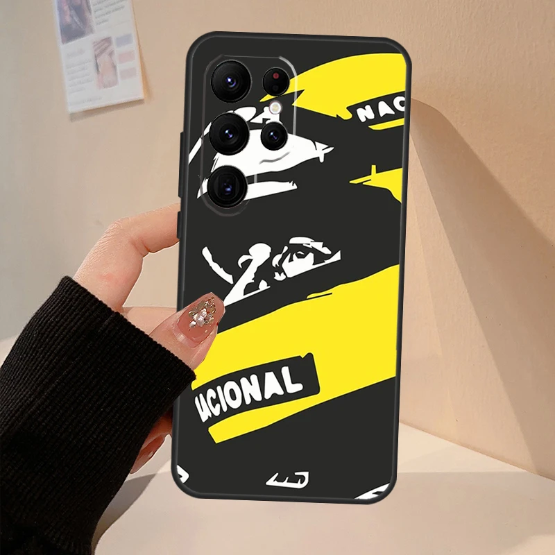 Ayrton Senna Phone Case For Samsung Galaxy S22 S21 S23 Ultra Note 20 S8 S9 S10 Note 10 Plus S20 FE Cover
