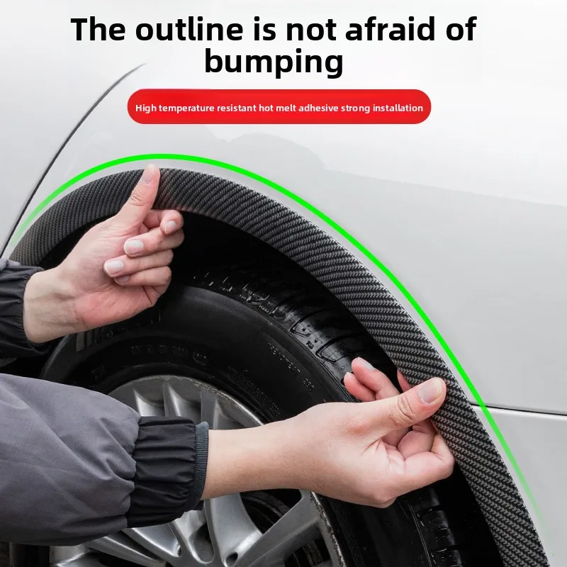 Universal Fender Flares Car Wheel Arches Wing Expander Arch Eyebrow Anti-collision Strips Mudguard Lip Protect Cover Accessories