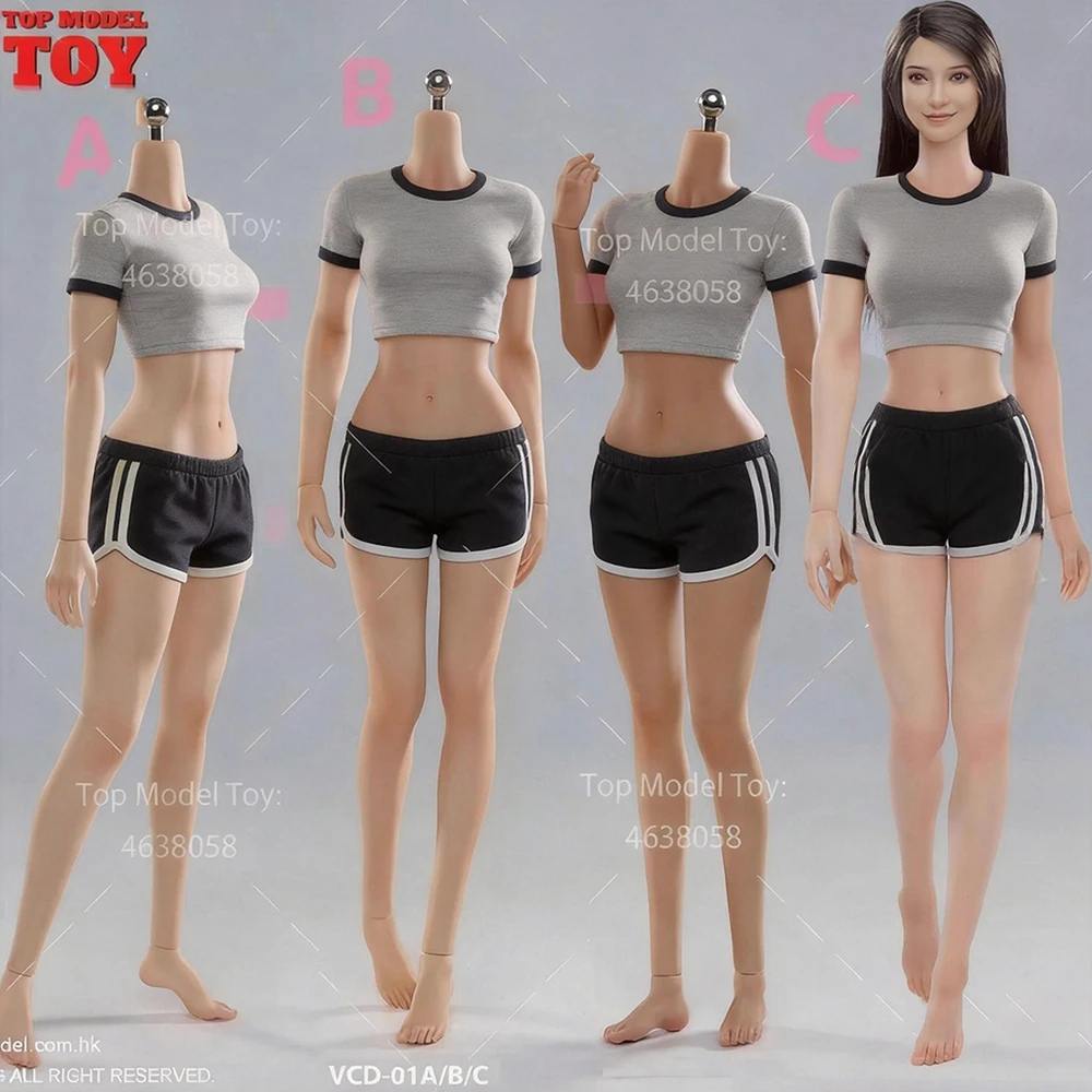 VERYCOOL VCD-01 VCD-02 1/6 White Suntan Normal Skin Medium Chest Female Seamless Makeup Body 12'' Action Figure Model Dolls Toy