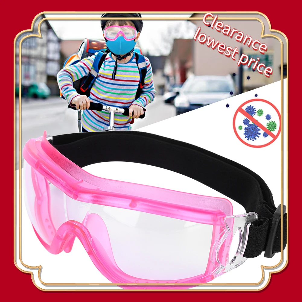 

Children Anti-Fog Dustproof Adjustable Elasticity Waterproof Goggles Unisex Kid Cycling Windproof Protective Safety G Protect