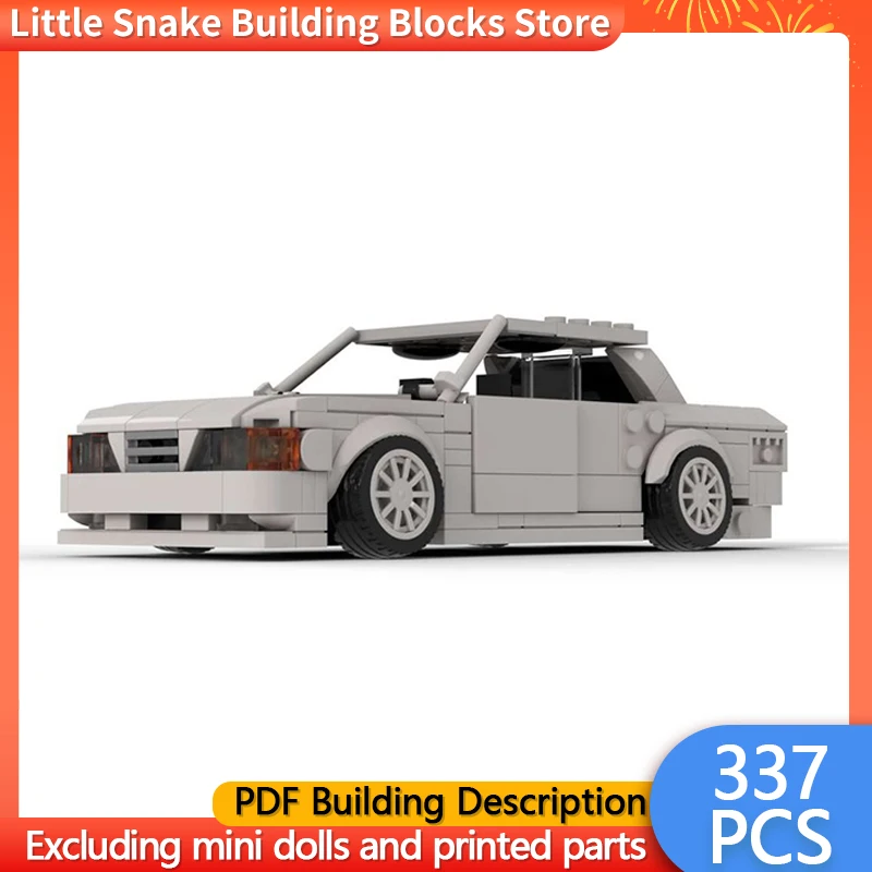 Speed Hypercar Model MOC Building Bricks Chaser JZX100 Performance Sedan Modular Technology Gifts Holiday Assemble Children Toys