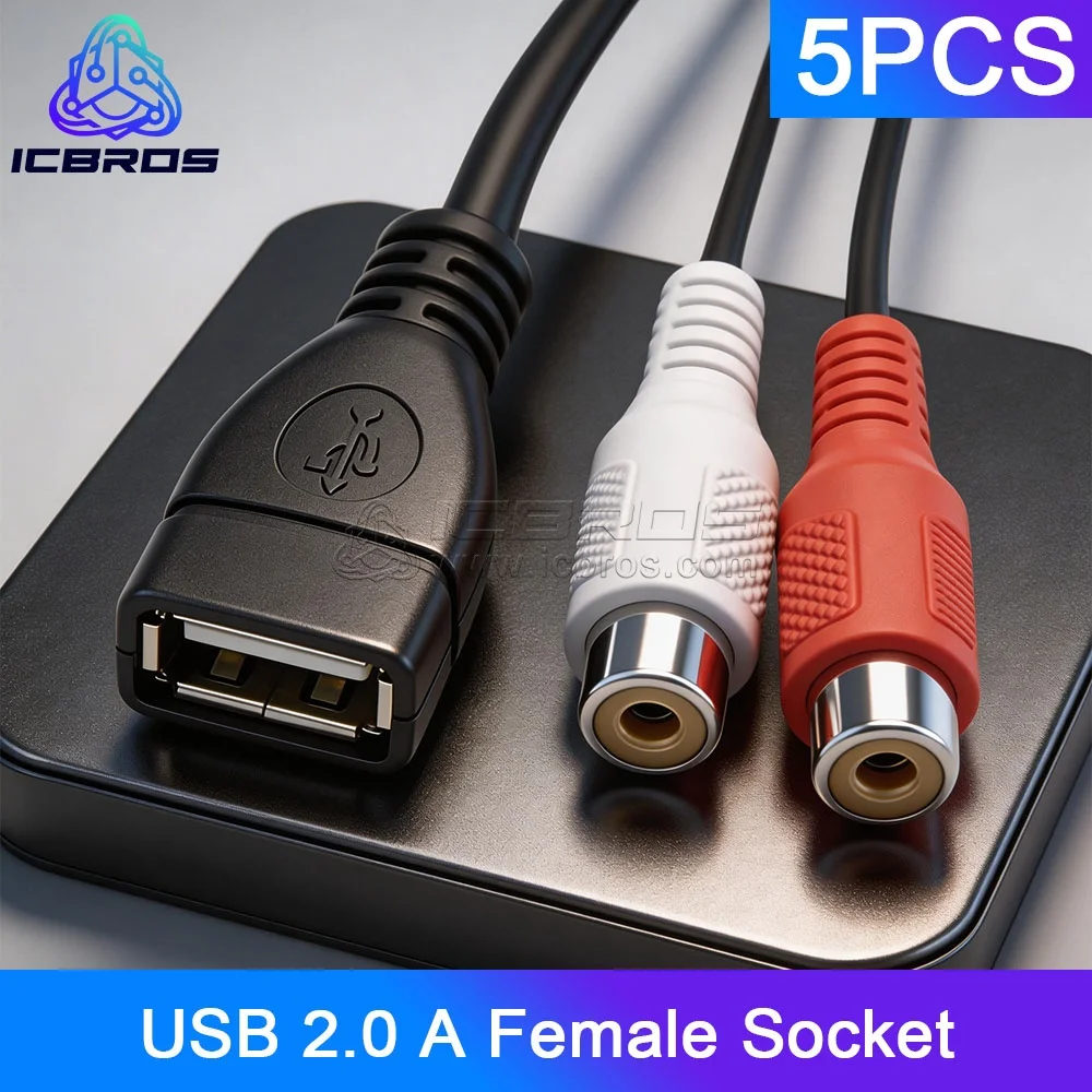 5Pcs Usb 2.0 A Fema…