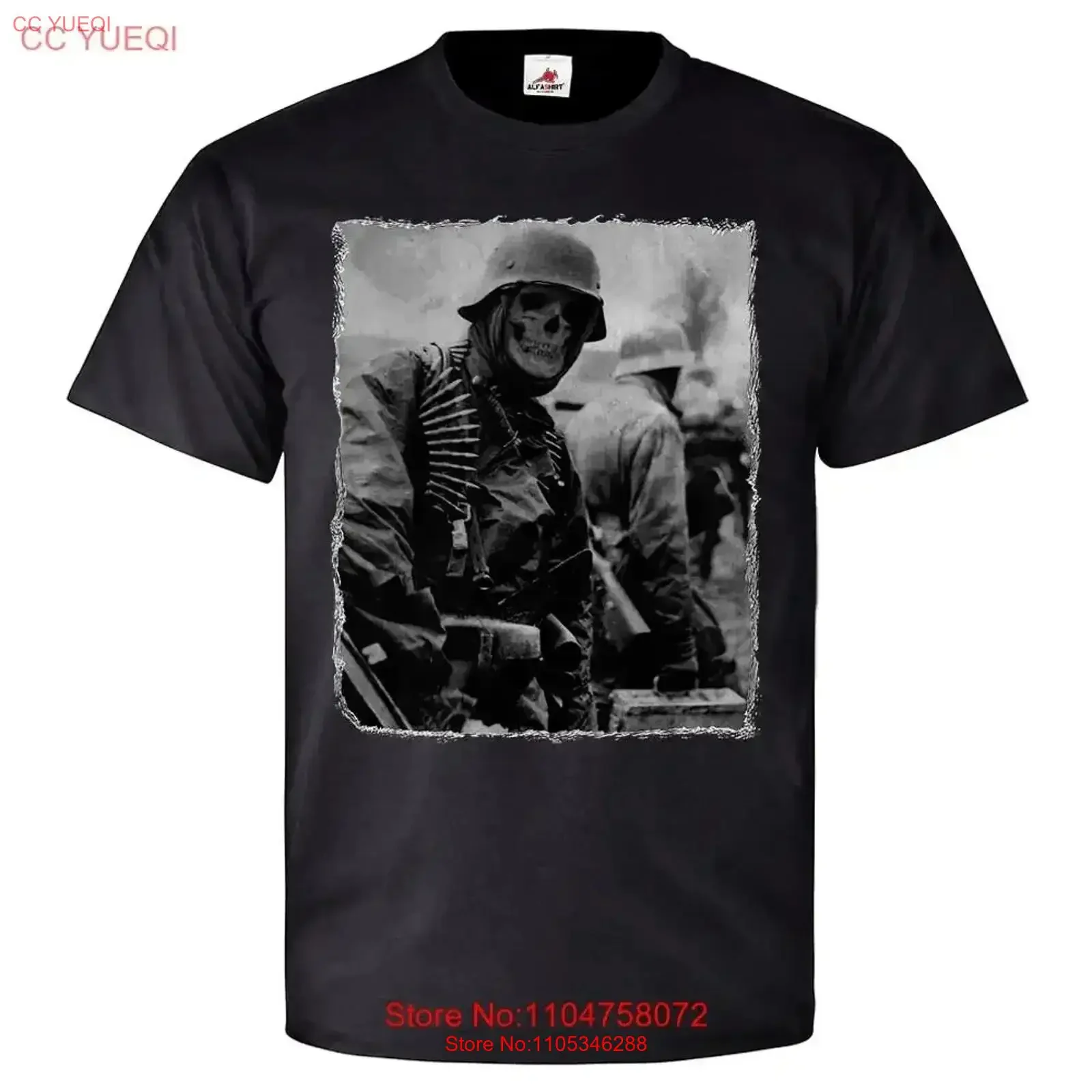 Deutscher Soldat Ardennen Deutschland Belgien 1944 T-Shirt 26067 Vintage Washed Bequeme Grafik Vielseitige Designerkleidung Unisex