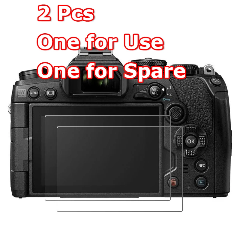 2 Pcs/Lot For Olympus OM-D E-M5 E-M1X E-M10 Mark IV III II Anti-Scratch Tempered Glass Camera Screen Protector Film Guard