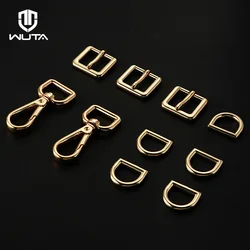 WUTA Universal Bag Accessories Metal Tri-Glide Buckle Rectangle Adjuster Pin Buckle D Ring Belt Backpack bag Strap Hardware