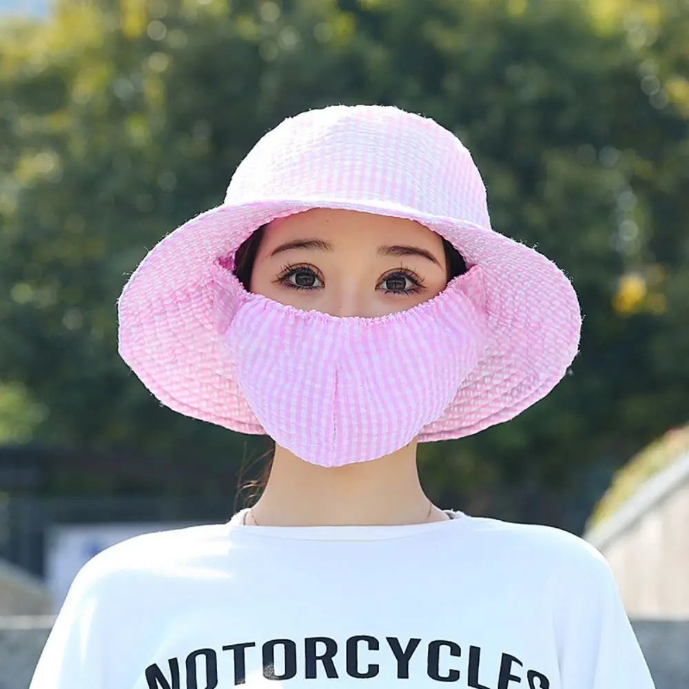 Dust-proof Wide Brim Sun Protection Hat Anti-uv Shawl Tea Picking Cap Protect Face Neck Fisherman Hat Agricultural Work