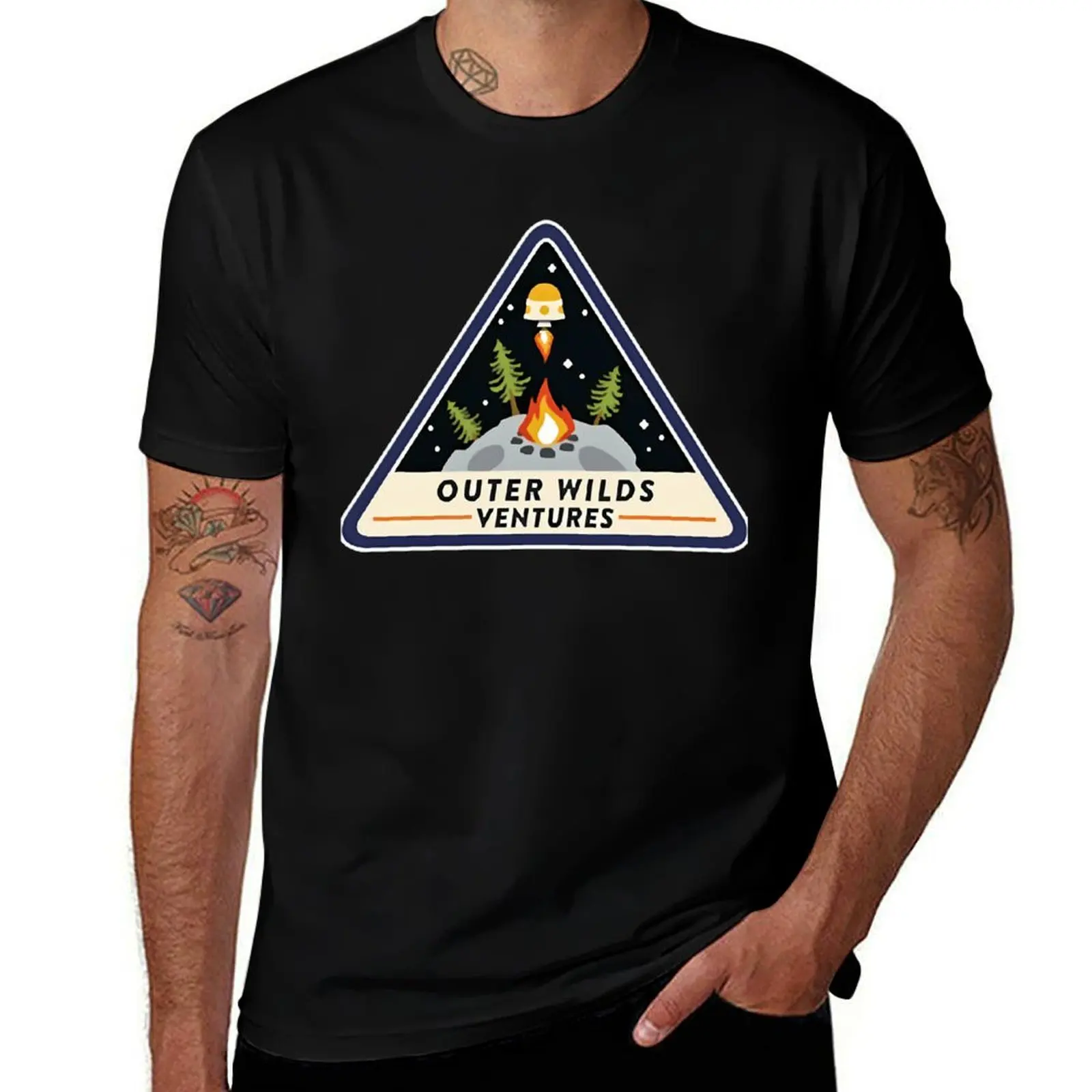 

Outer Wilds Ventures Logo T-Shirt funny shirt cotton tees cute clothes tshirts for men