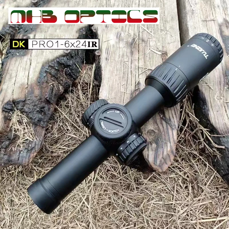 

Ghost Fox DK1-6x24IR close range hunting optical sight, hunting rifle sniper scope, super strong impact resistance performance