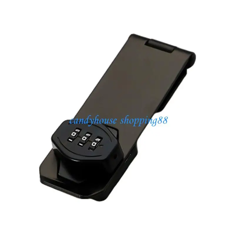 

D7YE 3Digit Combination Lock Cabinet Hasp Lock Aluminum Alloy File Cabinet Lock