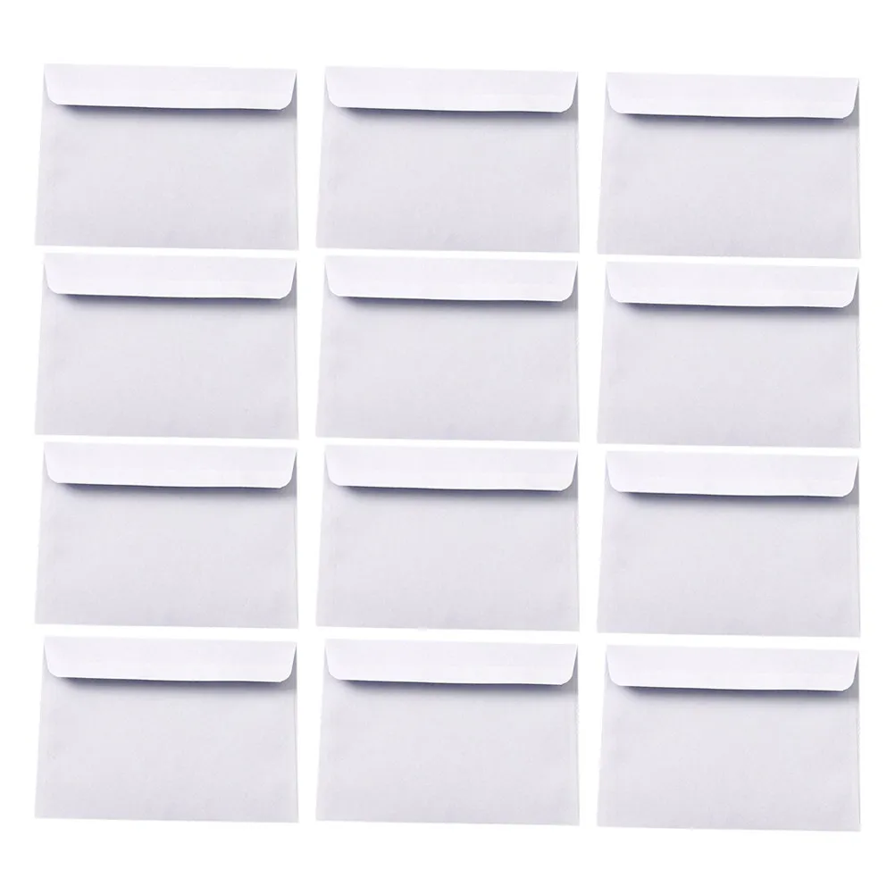 100Pcs White Business Envelopes Security Pattern Self-Seal Privacy Protection Office Letter Size Mailing Document Mailers Secure