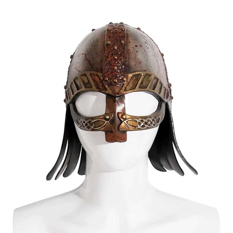 

Medieval Viking Helmet Renaissance Retro Combat Helmet Cosplay Props Battle Pirate Warrior Head Armor Helmet for Party Cosplay