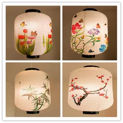 Antique Printed Long Paper Lanterns Japanese and Korean Cuisine Restaurant Hotel Tea House Shopping Mall Shop Studio Decoration