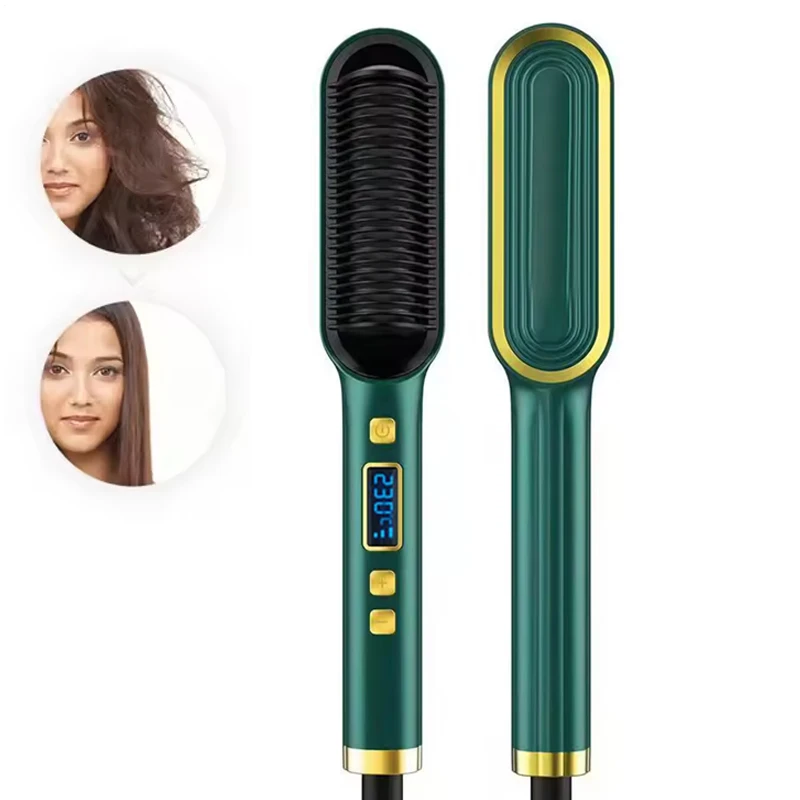 

Hair Straightener Style Display Fast Heat Portable Electric Hair Straightener Comb Hair Straightener Curler Brush