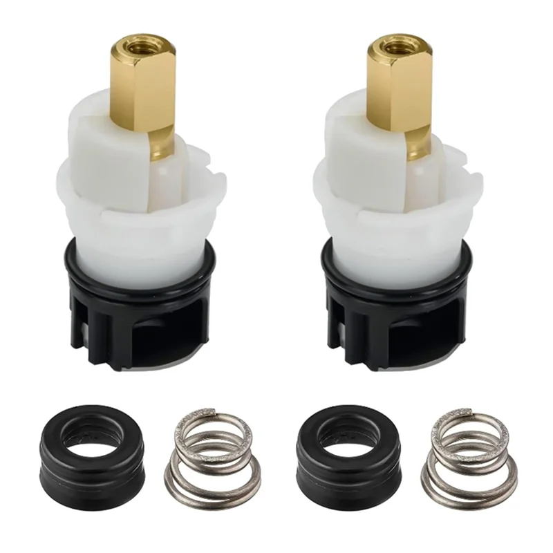 

RP25513 Faucet Stem Replacement 2 Set For Delta Two Handle Faucet Repair With RP24096 Cartridge RP4993 Seat And Spring