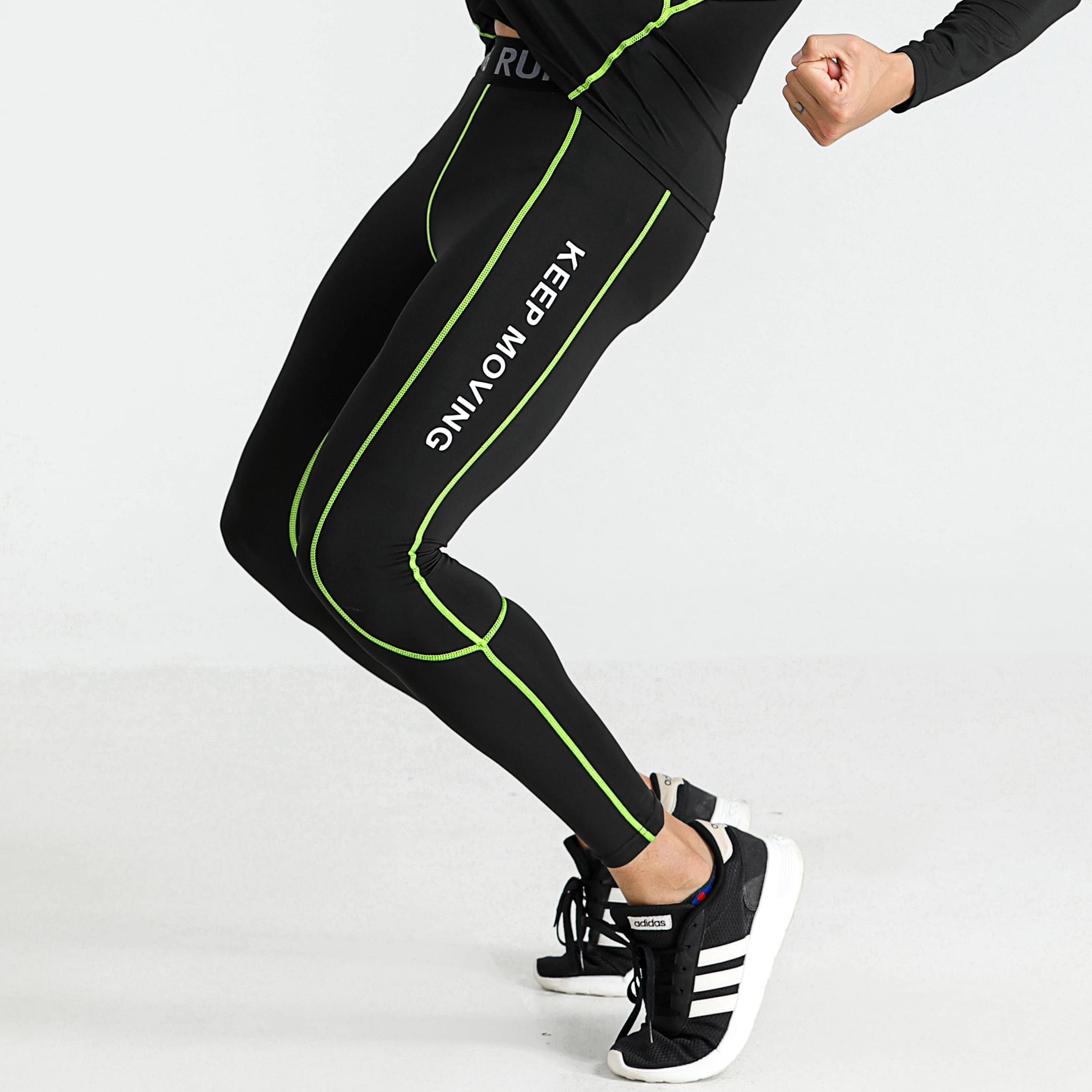 Men Running Pants Velvet Keep Warmer Winter Leggings Work Out Sports Fitness Basketball Cycling Long Tights Underpants Underwear