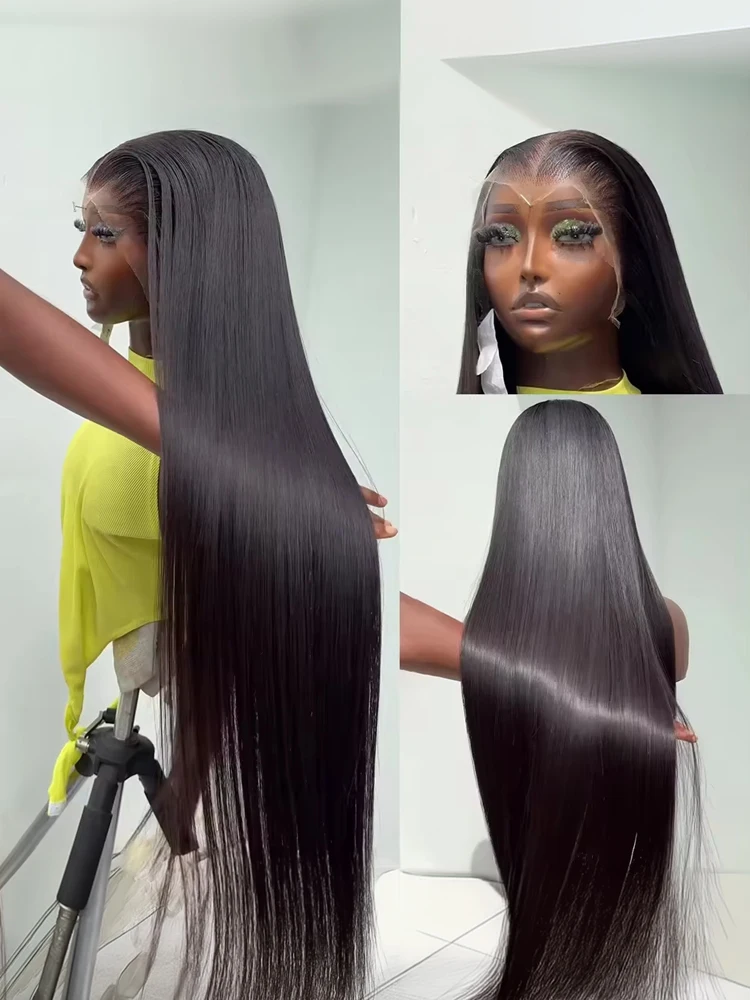 Cutebla 180 الكثافة شعر طبيعي مفرود الباروكات 13x6 HD الدانتيل الباروكة الأمامية 13x4 العظام مستقيم 30 بوصة الدانتيل شعر مستعار أمامي 5x5 شعر مستعار بدون صمغ