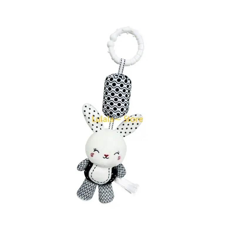 Y4QA Sensory Cribมือถือของเล่นสำหรับทารกSoft Plush Crib Mobile Rattleรถเข็นเด็กแขวนสัตว์Teether Soothingกิจกรรมของเล่น