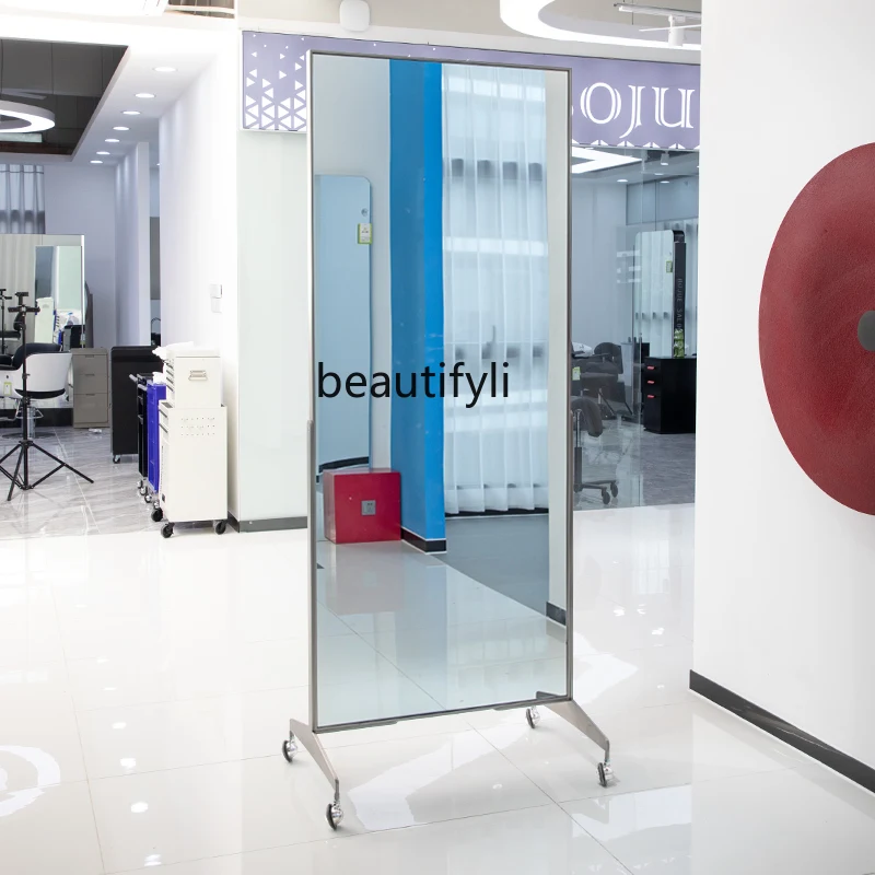 Barber shop mirror table removable hair cutting hair salon special perm and dyeing, studio makeup mirror