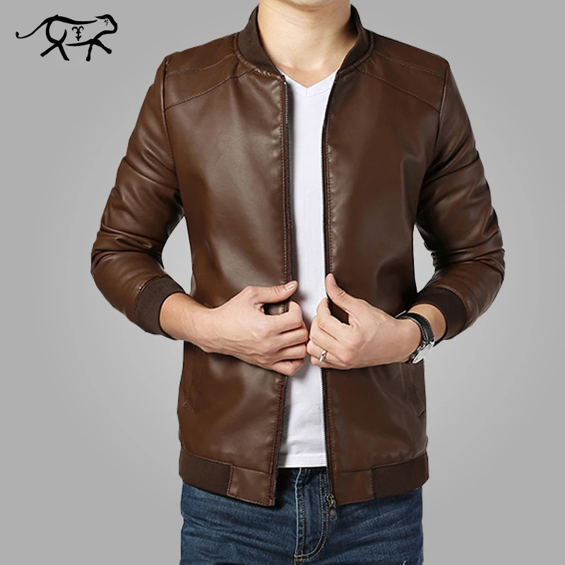 

2023 New Arrival Leather Jackets Men's jacket male Outwear Men's Coats Spring & Autumn PU Jacket De Couro Coat Plus Size M-4XL