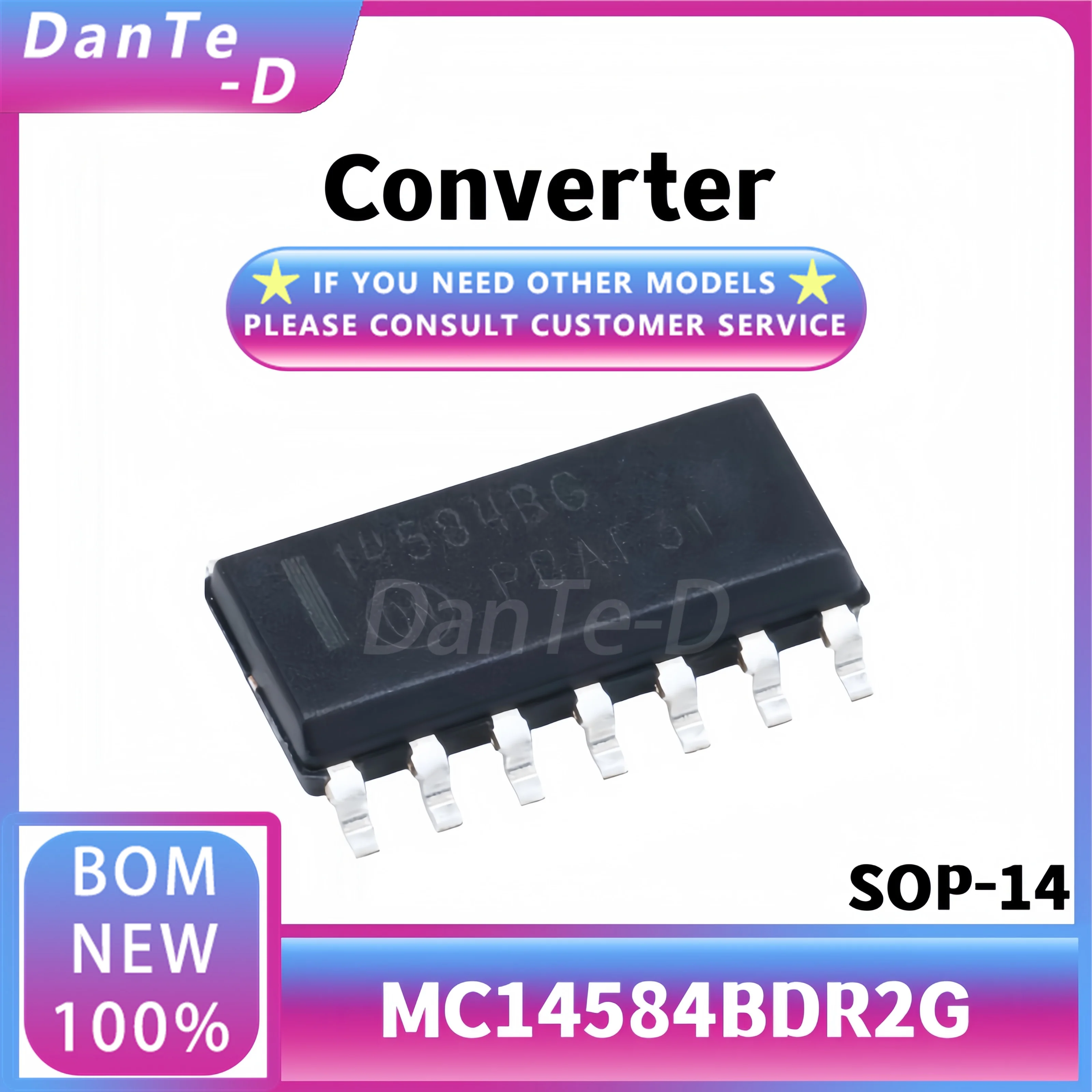 10PCS MC14584BDR2G SOP-14 Silkscreen 14584BDR Inverter Logic IC Original Authentic