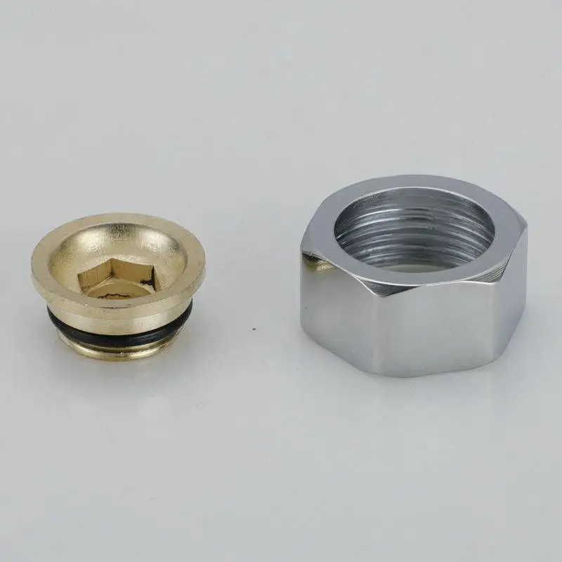 Bathroom Hardware Shower Hose Adapter Stainless Steel Reverse Thread Nut Connector Faucet Fitting Replacement Part